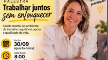 CIPA e Prefeitura de Piraju promovem palestra sobre saúde mental no ambiente de trabalho