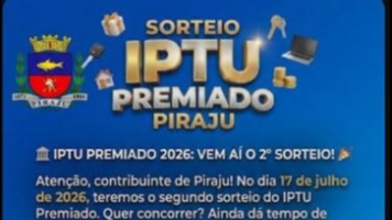 IPTU 2026 vem aí o 2º Sorteio