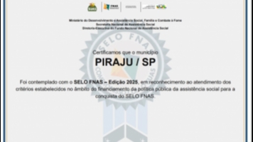 Piraju conquista o Selo FNAS