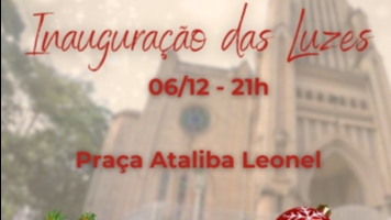 Inauguração Oficial dos Enfeites Natalinos é neste sábado, dia 06