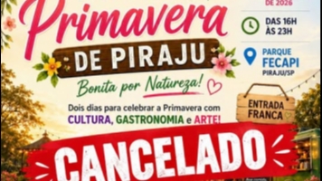 Festival de Primavera é cancelado