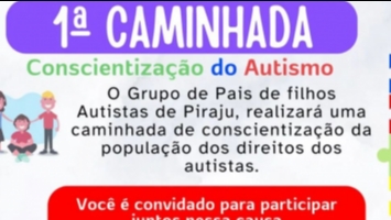 Primeira Caminhada de Conscientização sobre Autismo