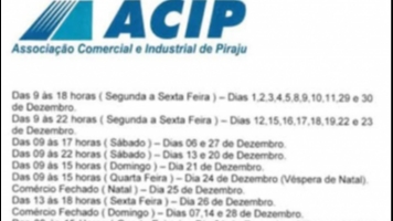 Comércio tem horário especial de Natal