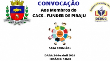 Reunião do FUNDEB dia 24/04