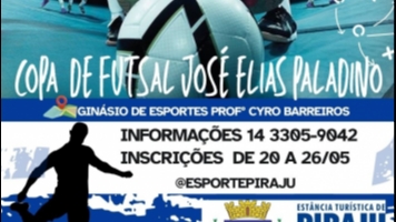 Abertas inscrições para Copa de FUTSAL