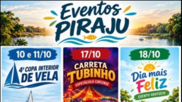 Prefeitura da Estância Turística Piraju divulga agenda de eventos para os próximos meses